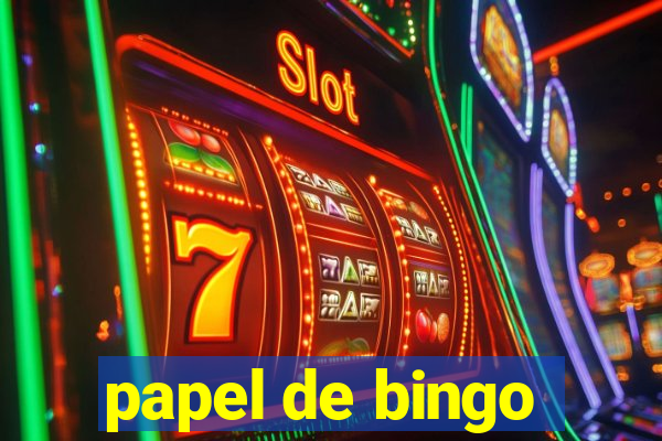 papel de bingo